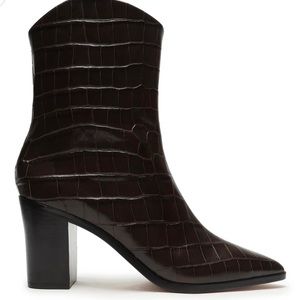 S-Vonna Ankle Boots Leather Crocodile Print